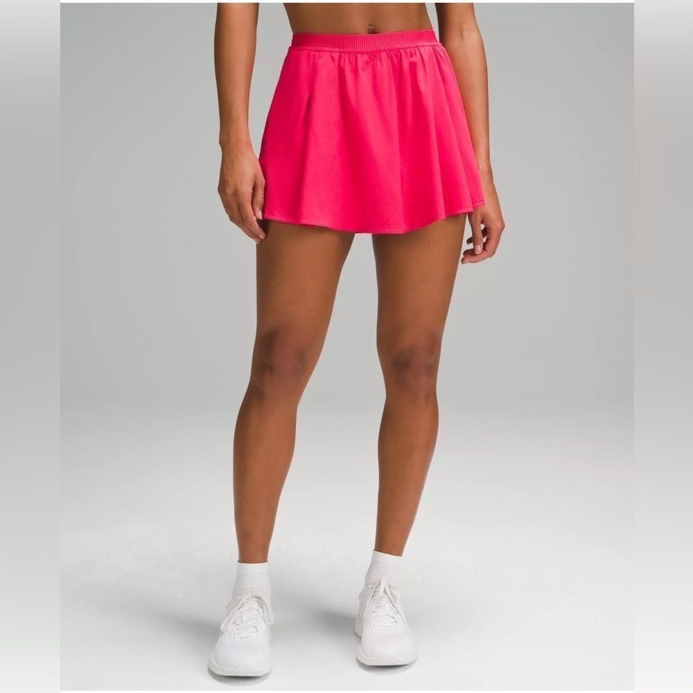 Lululemon NWOT Narrow Waistband Pleated Tennis Skort Cherry Mist Size 14‎